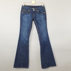 True Religion Joey Dark Wash Denim Flare Jeans